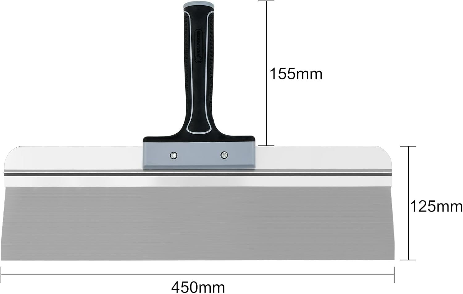ROLLINGDOG 18 Inch Taping Knife - Drywall Taping Knife,Threaded End Can Be Attached to Extension Pole,Stainless Steel Blade,Ideal for Skimming and Smoothing Walls and Ceilings image number 4