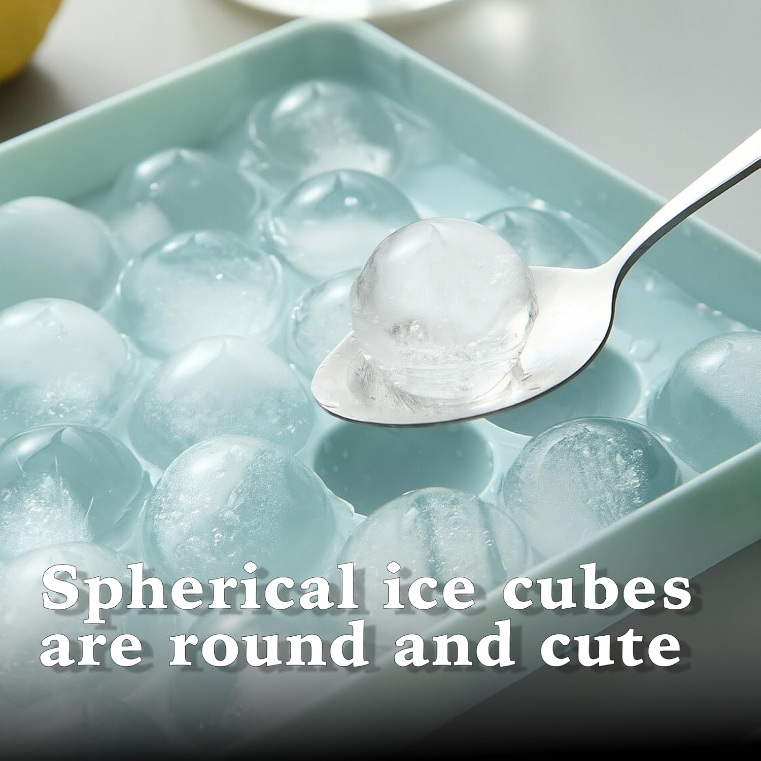 Fortuneglobe 3-Pack Ice Ball Tray Set &ndash; 99-Piece Sphere Mold for Freezer (33 Balls/Tray, Hard Plastic) image number 4