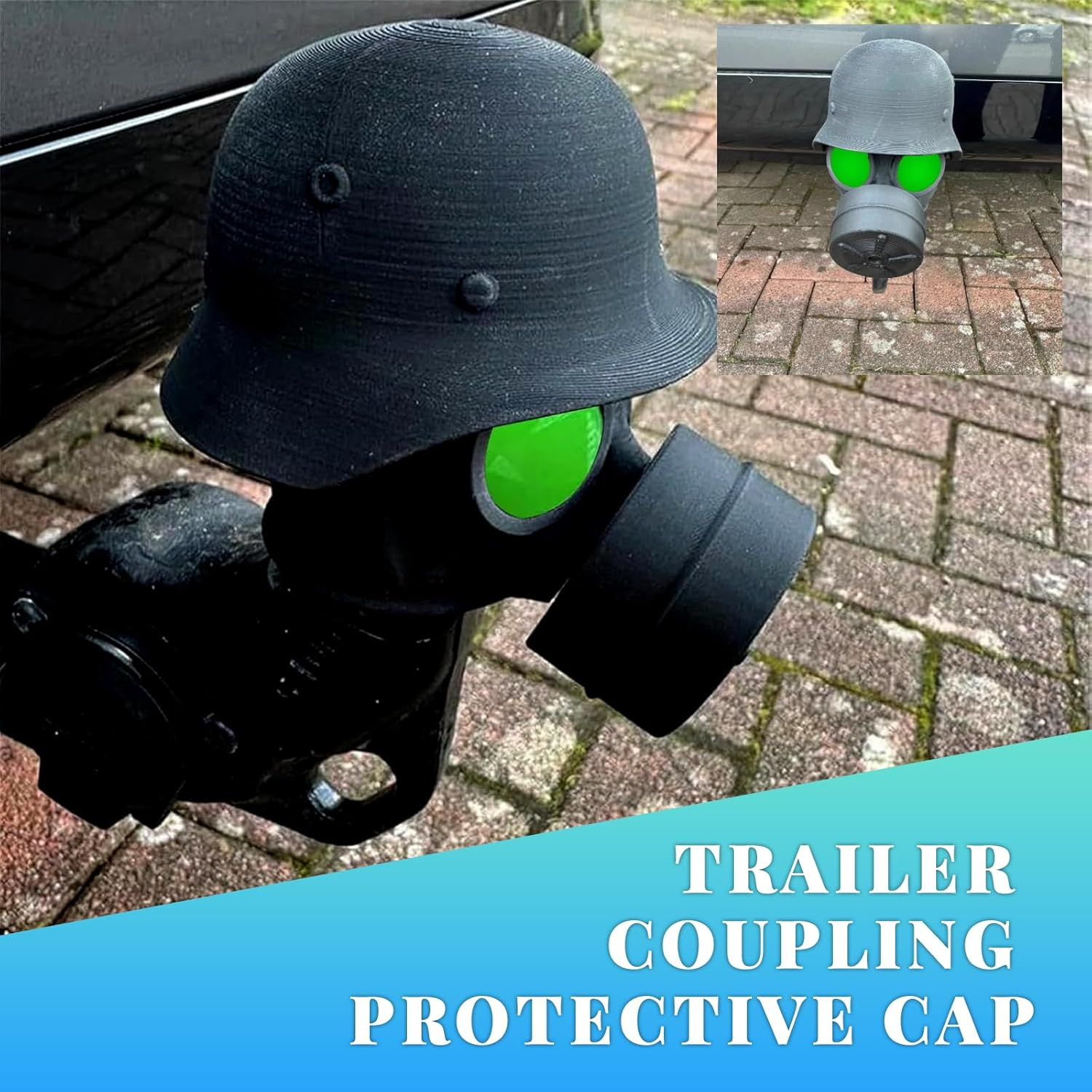 Tow Bar Cover Universal Fit for Most Vehicles Including Cars Trucks Rvs and Trailers Durable PETG Material Dust Proof Protective Cap with Easy Installation and Eye Catching Design image number 1