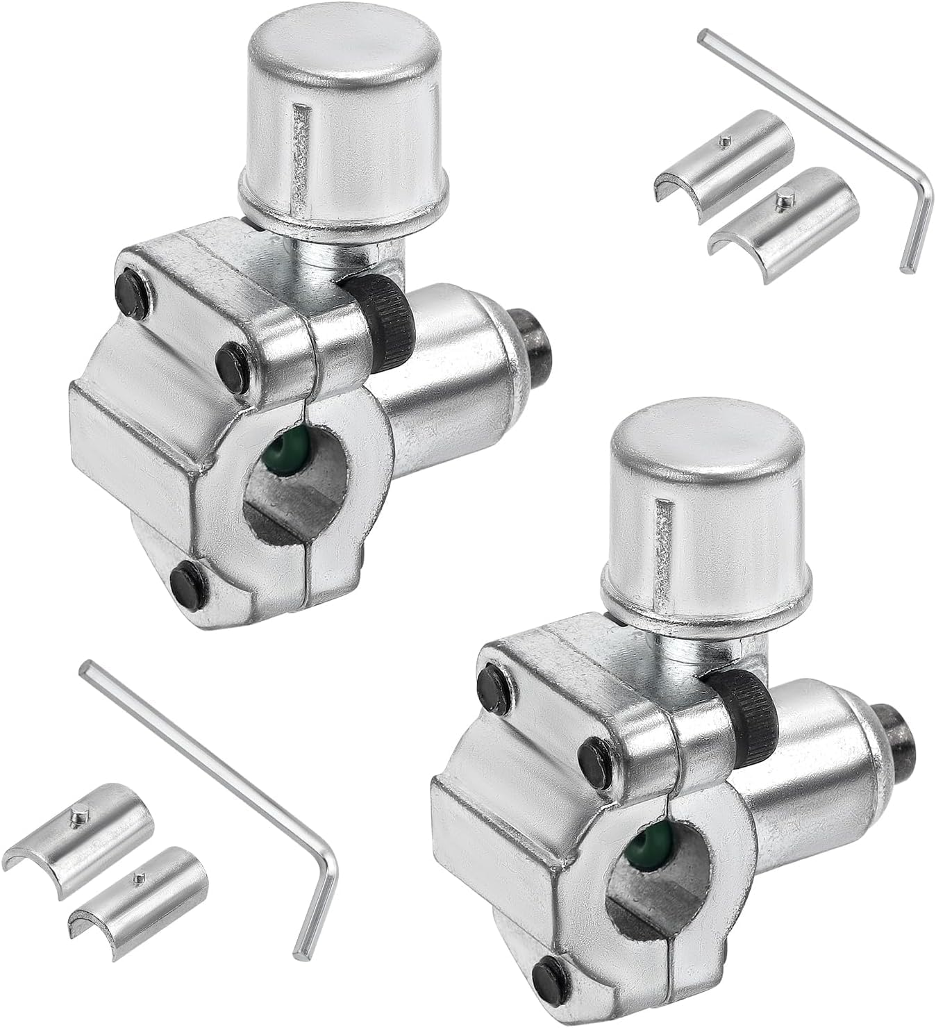 2Pcs BPV-31 Piercing Valve Kit with 2 Hex Keys & 4 Adapters &ndash; Universal Refrigerant Line Tap for 1/4", 5/16", 3/8" OD Pipes (Replaces TJ90BPV31, AP4502525, BPV31D, GPV14, MPV3) image number 3