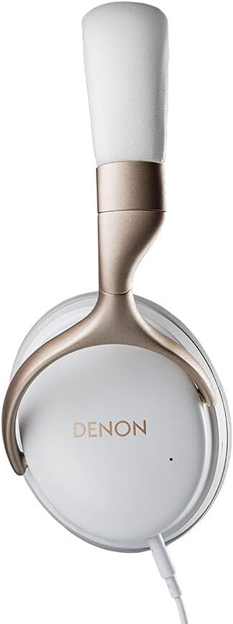 Denon AH-GC30 Over-Ear Wireless Noise Cancelling Headphones, Hi-Res Freeedge Sound, Aptx Hd Bluetooth, up to 20 Hour Battery Life, White image number 4