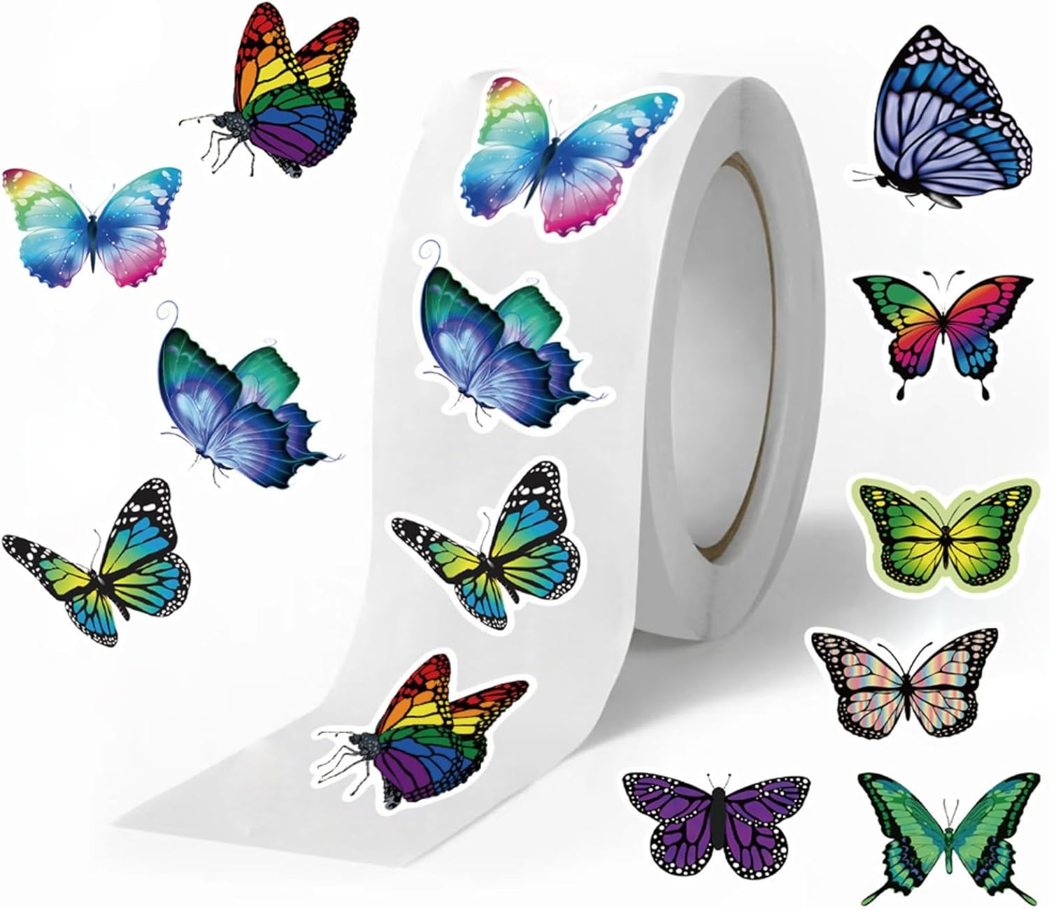 Cow Rolls Small Stickers for Kids 500Pcs Cute Circle Teacher Supplies Stickers for Kids Classroom 10 Designs Motivational Stickers for Training Reward (Cow)