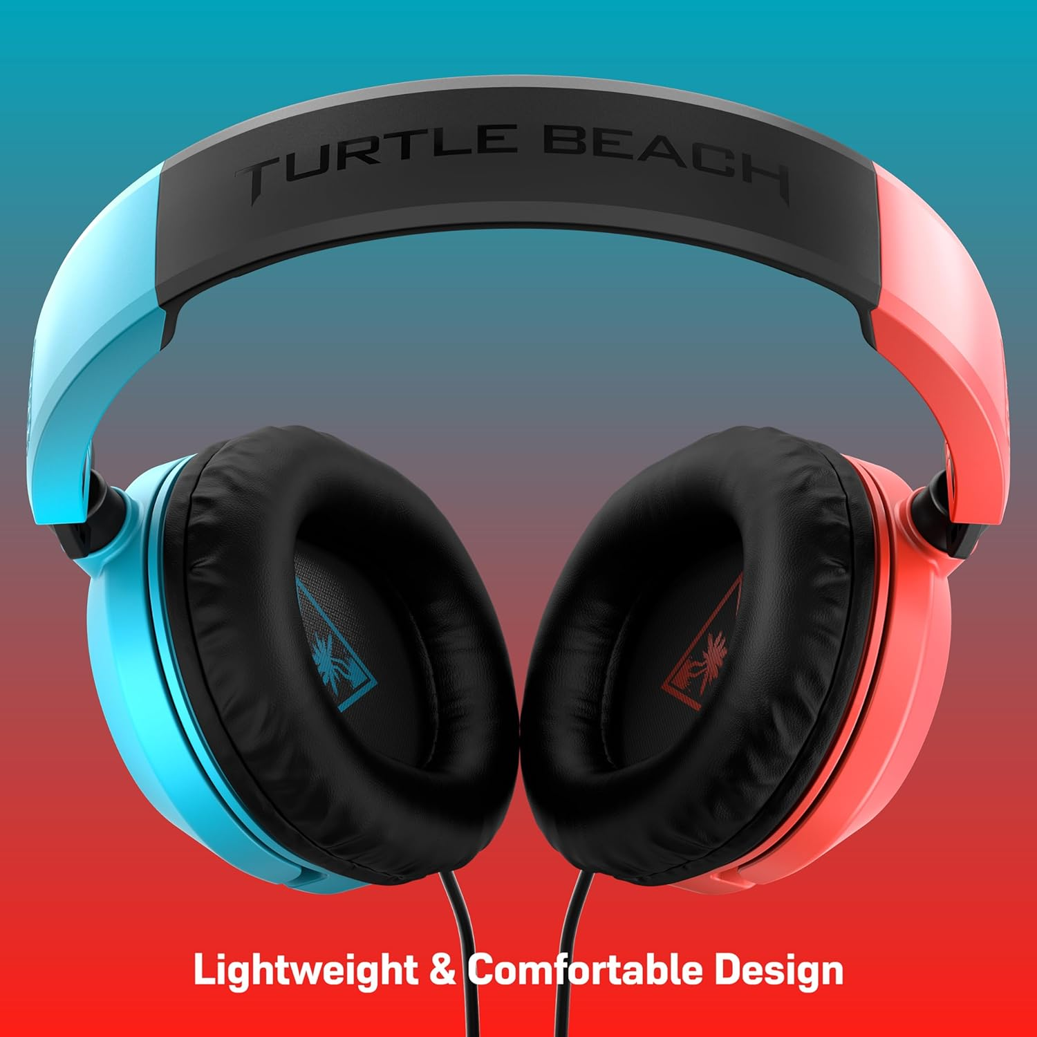 Turtle Beach Recon 50 Red/Blue Gaming Headset &ndash;Xbox Series X, Xbox Series S, Xbox One, PS5, PS4, Playstation, Mobile & PC with 3.5Mm &ndash; Removable Mic, 40Mm Speakers - Red/Blue image number 4