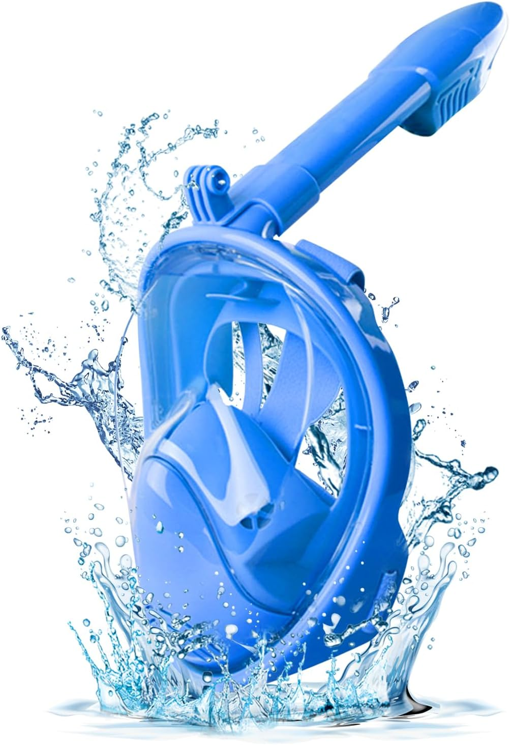 Kids Snorkel Mask Full Face,Snorkeling Gear with Camera Mount 180 Degree Panoramic View Detachable Snorkeling Set