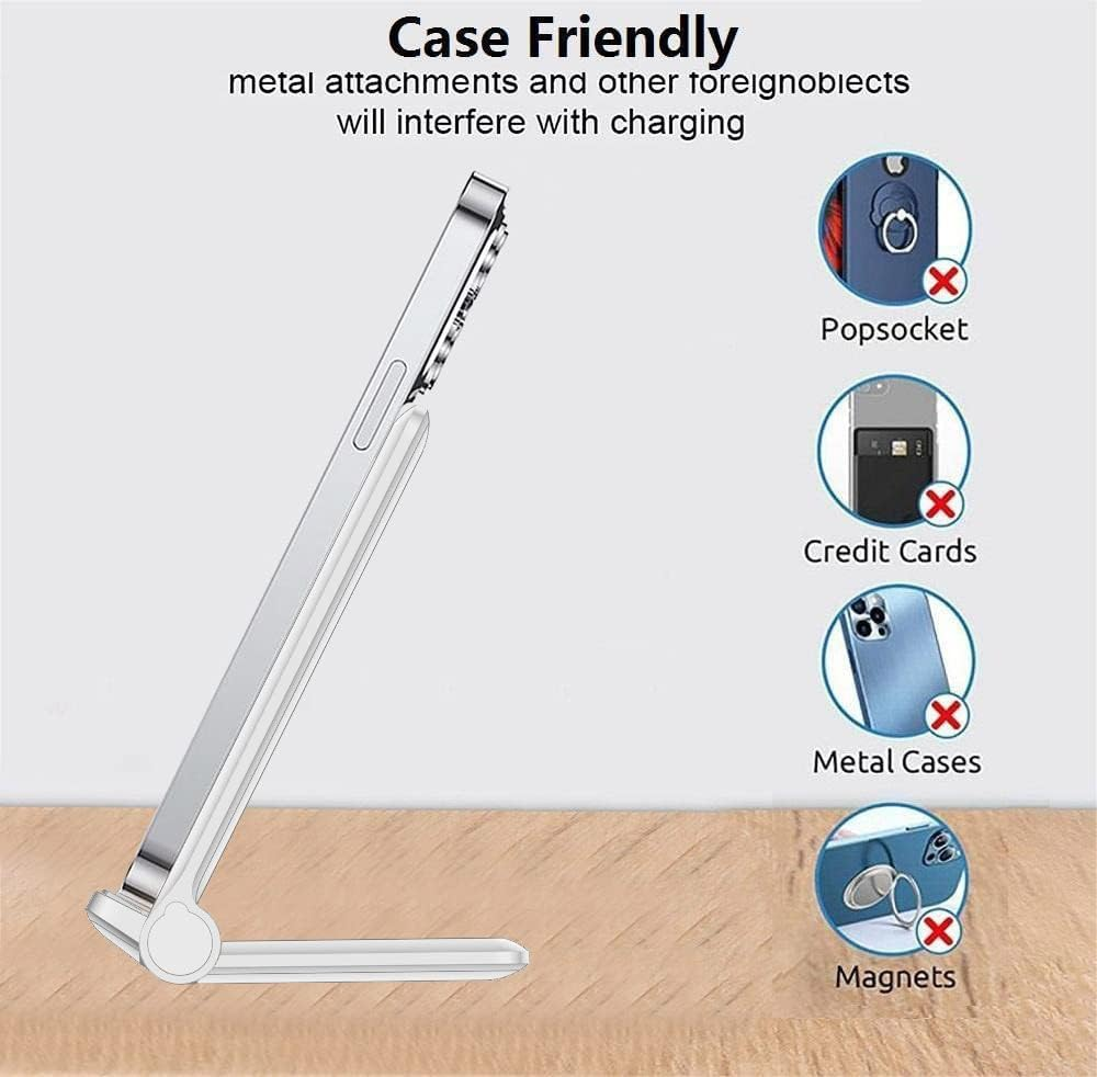 VNBBT 2 in 1 Wireless Charger, 20W Fast Wireless Charging Stand Dock for Iphone 16 Pro Max/16/15/15 Plus/14/13/12/11/Xs/Xr,Airpods 3/Pro 2,Samsung Galaxy S24/S23/S22/S21/Note,Galaxy Buds, White image number 4