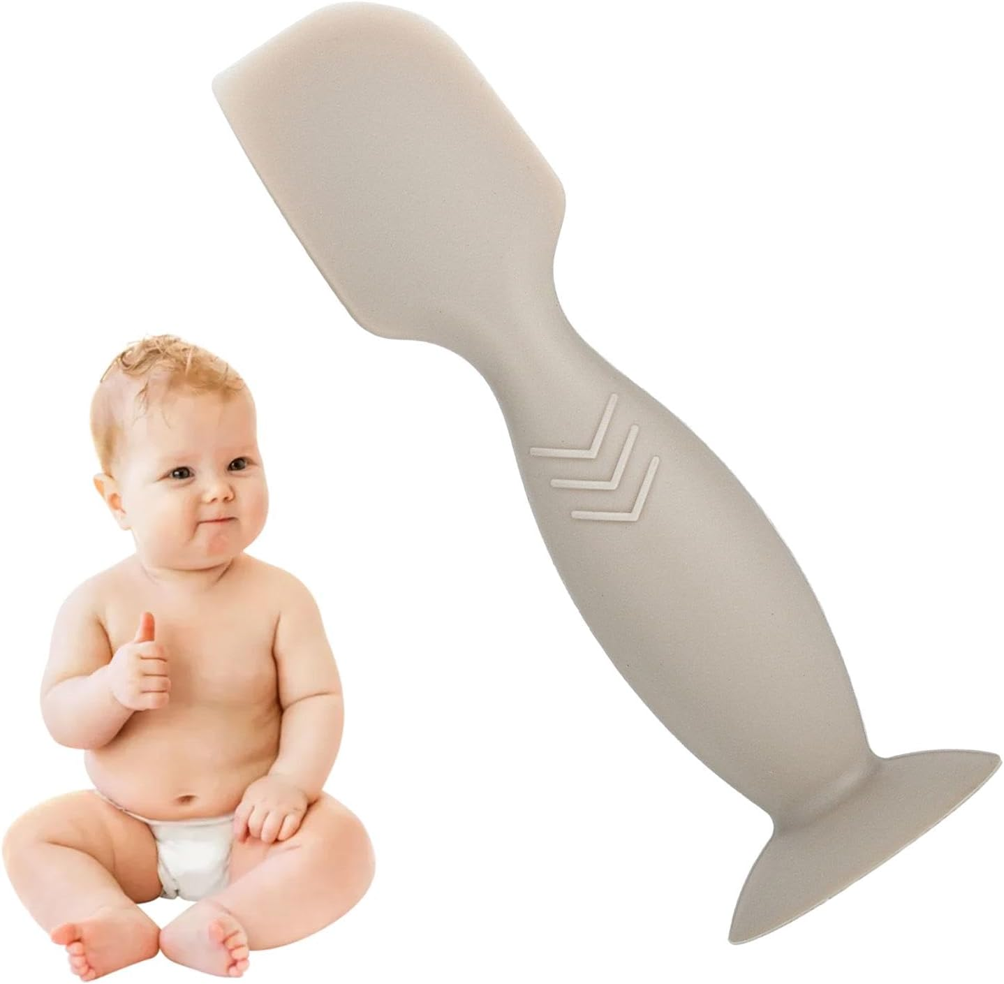 Baby Lotion Spatula- Diaper Cream Spatula, Skincare Spatula | Soft Silicone Diaper Spatul, Smooth Diaper Cream Spatula with Suction Cup Base, Reusable Skincare Applicator,3X2 Inches