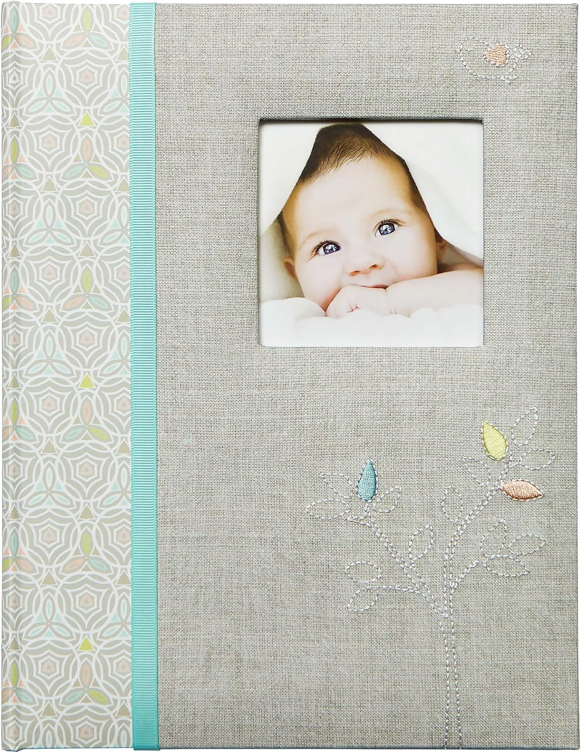 C.R. Gibson Grandma'S Brag Book, 10 Sheets/20 Pages, Holds up to 40 Photos, Acid/Pvc Free Photo Safe Pages, Measures 4.5" X 7" - Linen Tree