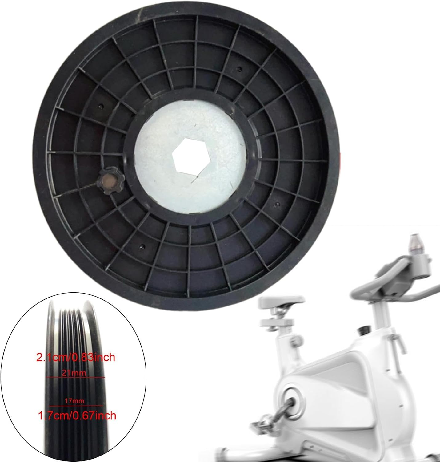 Exercise Bike Drive Belt Disc Flywheel Disk Fitness Equipment for Indoor Cycling image number 5