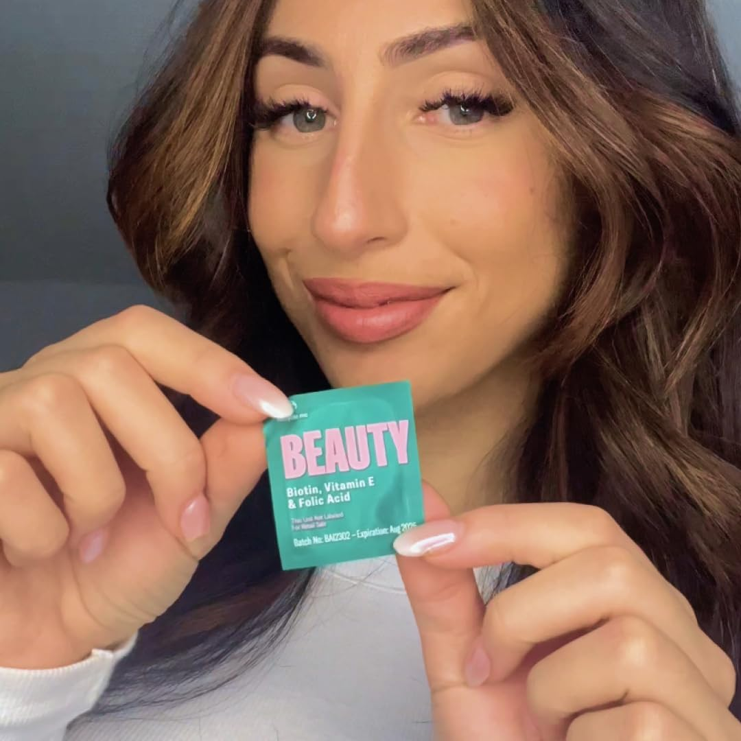 Beauty in a Strip&trade; (30 Day Supply) | Oral Strips with Biotin, Folate and Vitamin E | Fast Acting, Vegan, 100% Natural image number 5