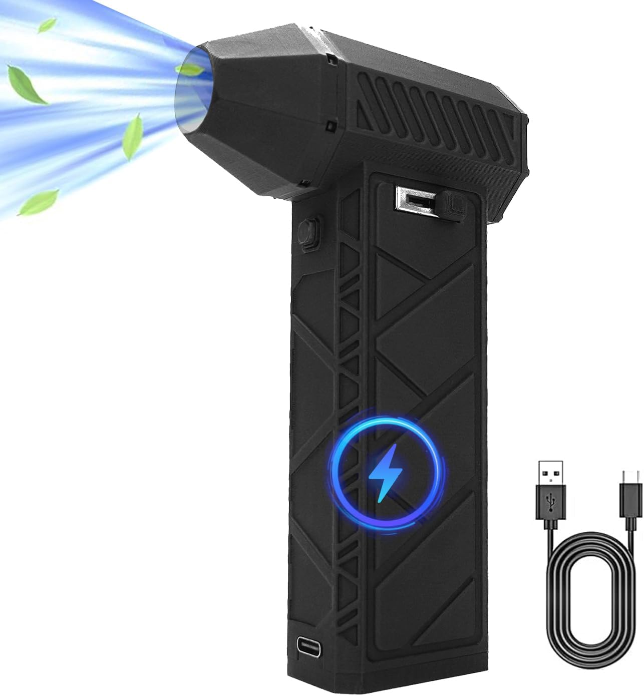 QUMOX Powerful Electric Air Duster - High-Speed 170000RPM, Adjustable Air Flow Levels, Replace Compressed Air Can Rechargeable Air Blower for Cleaning Computer Keyboards, Outdoor Use, Cars, and Home image number 4