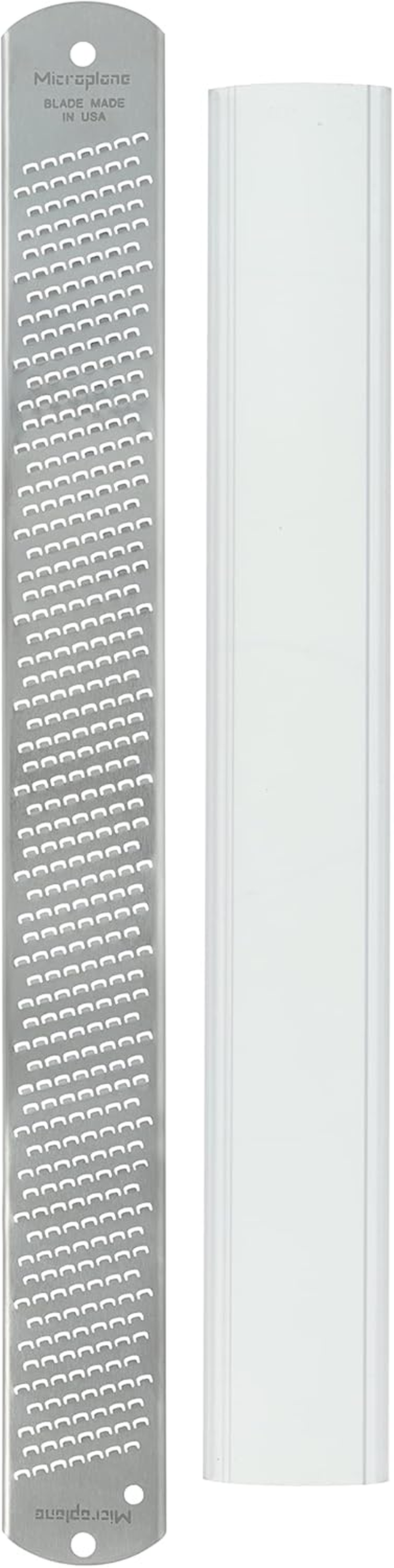 Microplane Zester Grater All Stainless Original Blade for Zesting Citrus and Grating Cheese, Steel (40001)