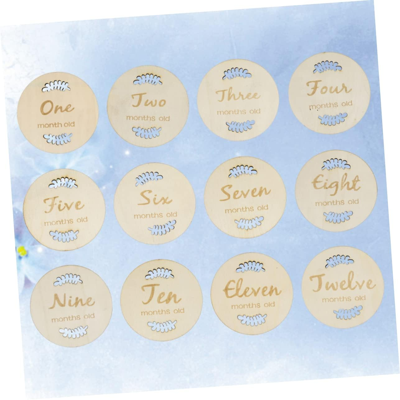 Creative Milestone Cards for Newborns Adorable Monthly Celebration Commemoration of Growth Present for Showers Unique Designs for Social Media Keepsakes image number 1