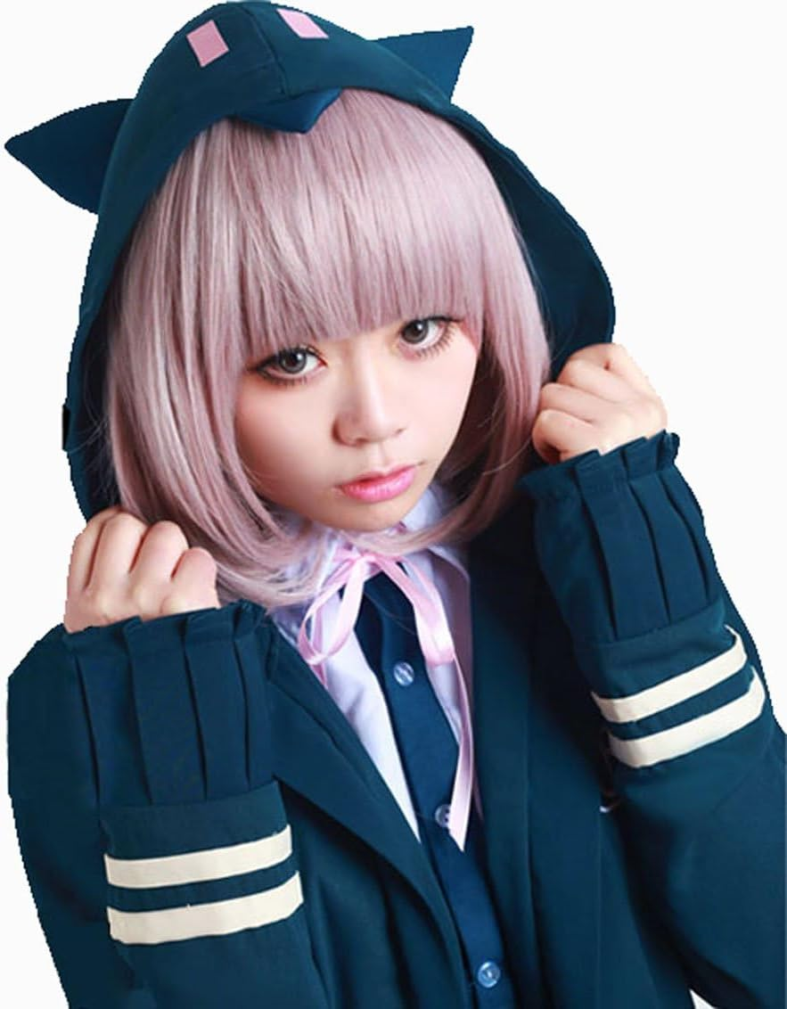 Anogol Hair Cap+Super Dangan Ronpa 2 Chiaki Nanami Cosplay Wig image number 1