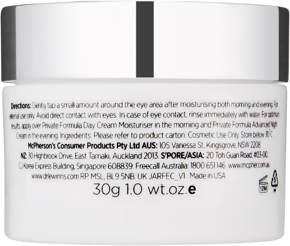 DR LEWINN'S Firming Eye Cream 30G image number 3