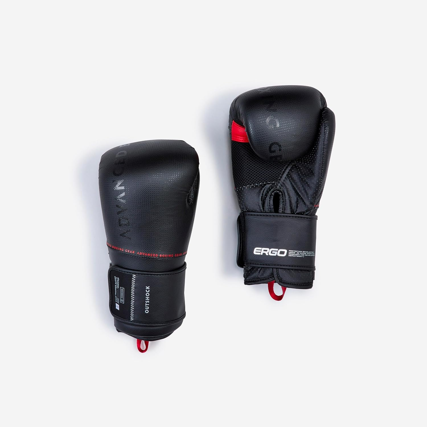 Outshock Decathlon Outshock 120 Boxing Gloves Black 12 Oz Size - Boxing Gloves image number 1