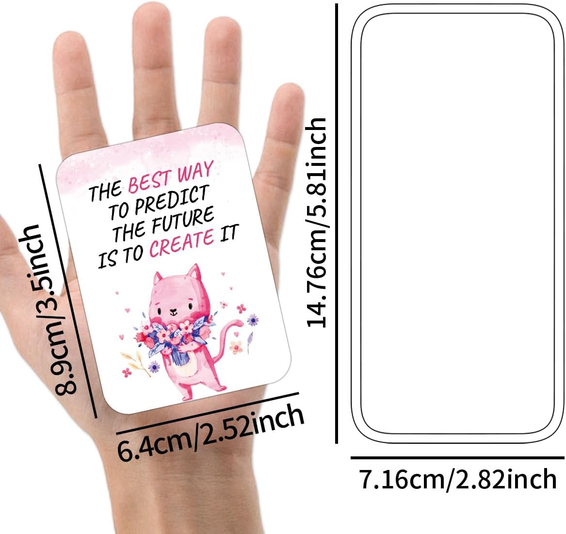 50 Unique Inspirational Cards,Motivational Kindness Mini Note Cards with Encouragement Quotes, Appreciation, Gratitude, Positive Affirmations Cards for Employees, Coworkers, and Kids image number 1