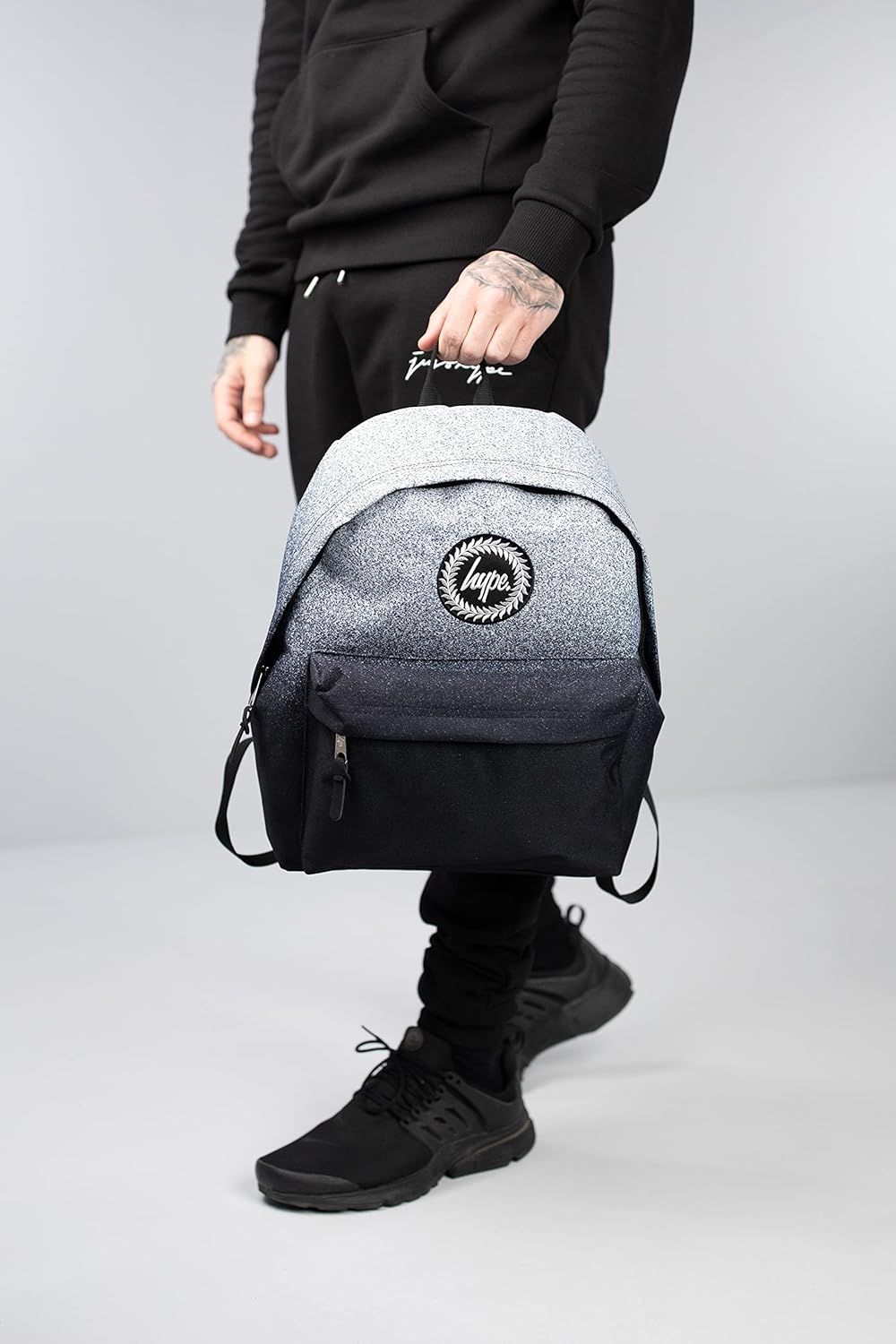 Hype School Casual Backpacks for Kids Boys Girls Men and Women - Black Fyre image number 3