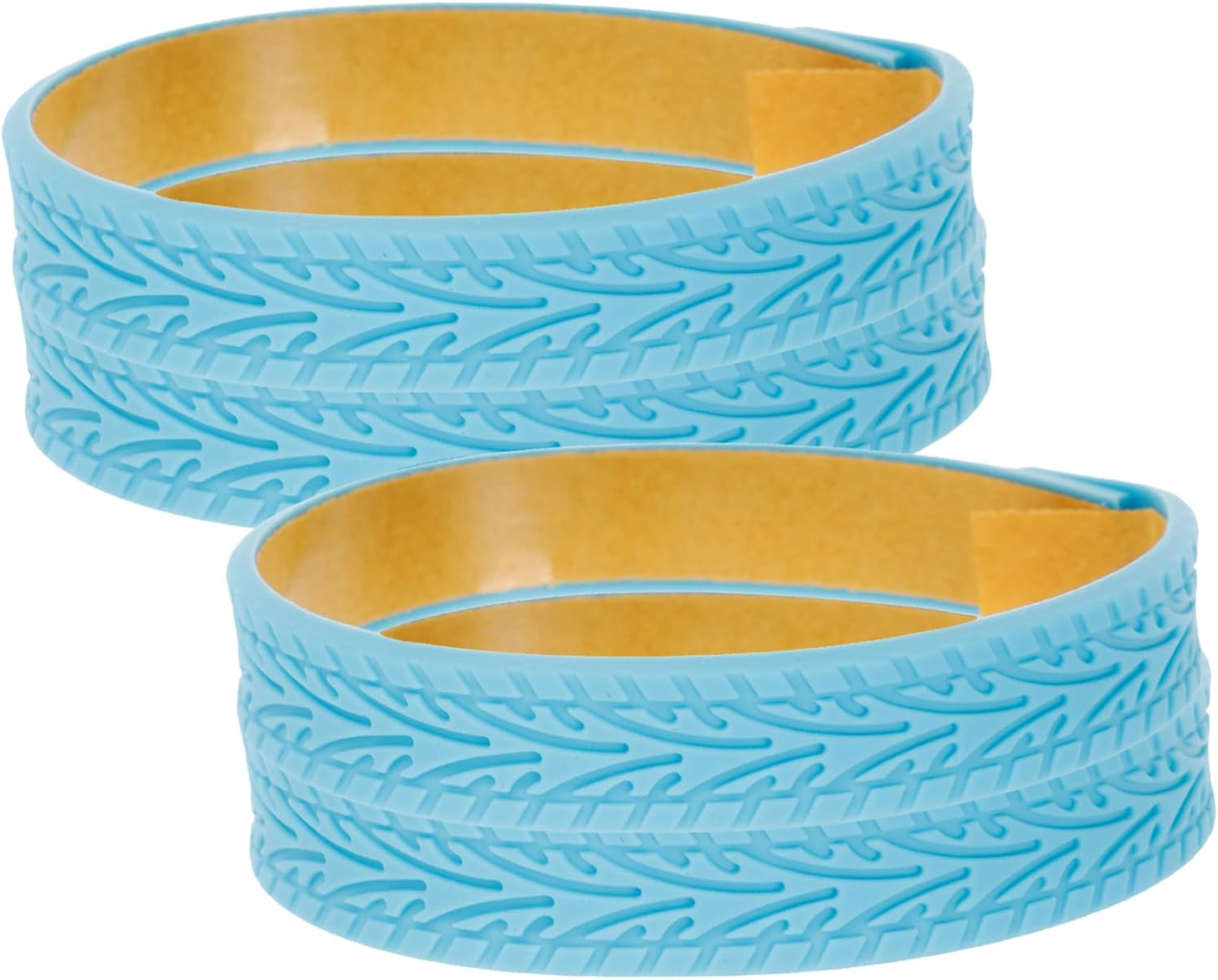 WATIIFUFU Silicone Suitcase Wheel Covers 4Pcs Sky Blue Luggage Feet Protector Shock Absorbing Noise Reduction Travel Accessories for Suitcases