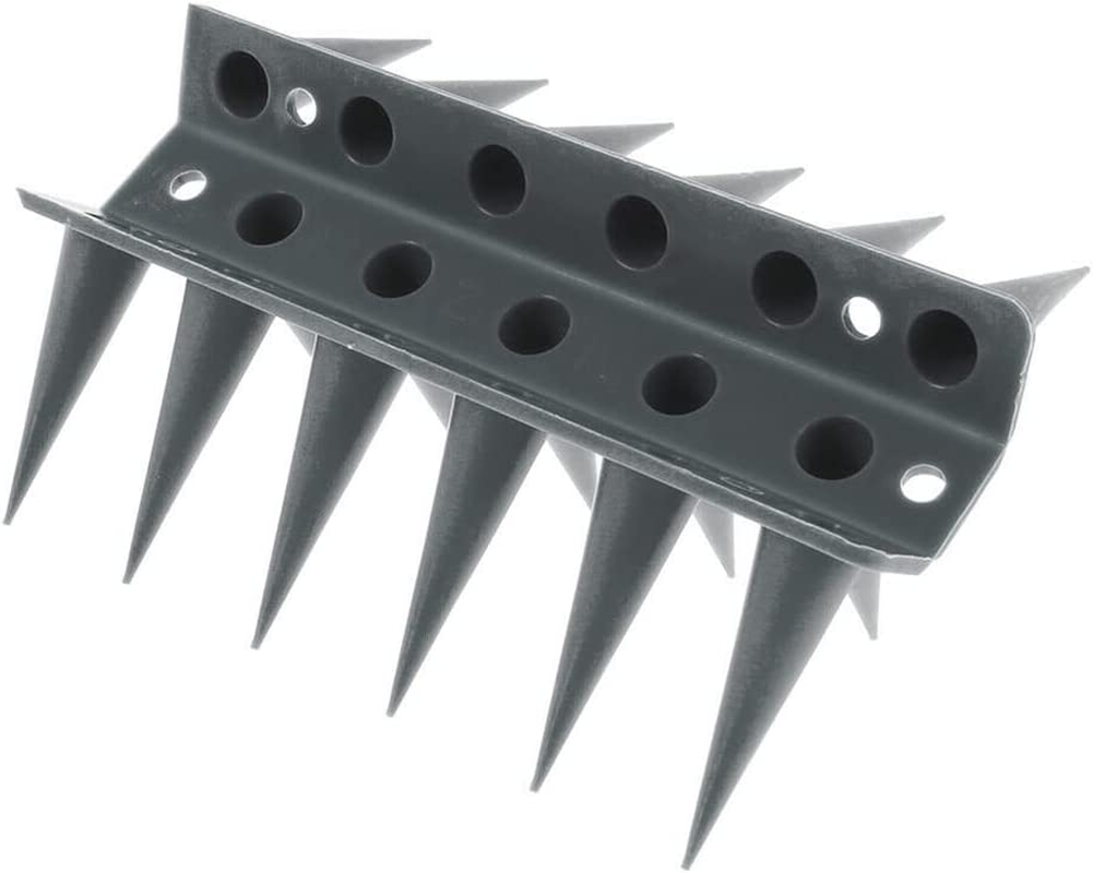 HOTOOLME Bird Spike 14 Pack for Bird, Cat, Squirrel, Mouse, Pest Control Fence Spike Bird, Spikes Fence Wall Deterrent 13X1.77X1.45 Inches, Grey image number 2