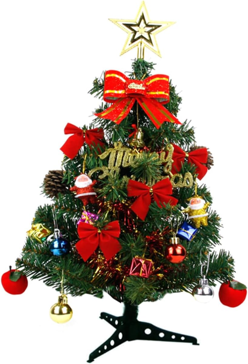 PLAFOPE 45Cm Desktop Christmas Tree Tabletop Decor Artificial Holiday Ornament Small Xmas Tree for Home Party Decoration image number 5