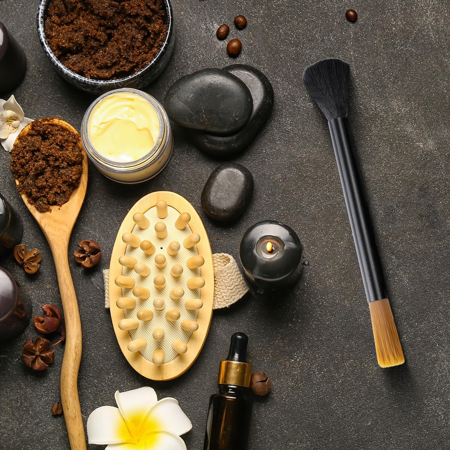 Acooruiteng Coffee Grinder Cleaning Brush Dusting Espresso Brush Accessories Cleaner Barista Brush Machine Cleaning Brush Cleaning Tool for Bean Grain Coffee Tool Barista Home Kitchen image number 5