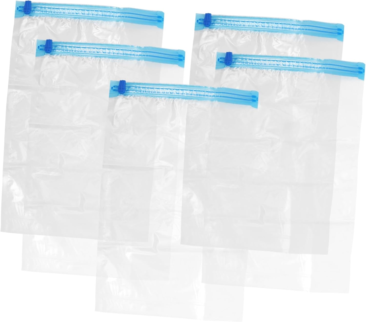 WATIIFUFU 5Pcs Travel Storage Bag Vacuum Sealing Compression Bags for Clothes Hand Roll image number 3