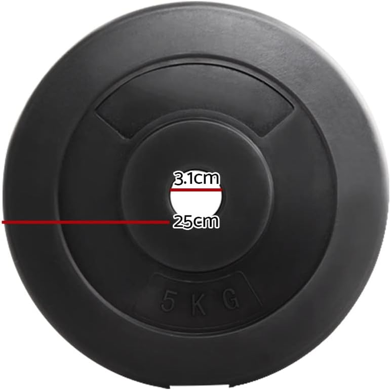 Everfit 10Kg Barbell Weight Plates, Barbells Weights Set Bumper Plate Strength Training Exercise Fitness Equipment for Home Gym, with Edged Ring Sets of 2 image number 1