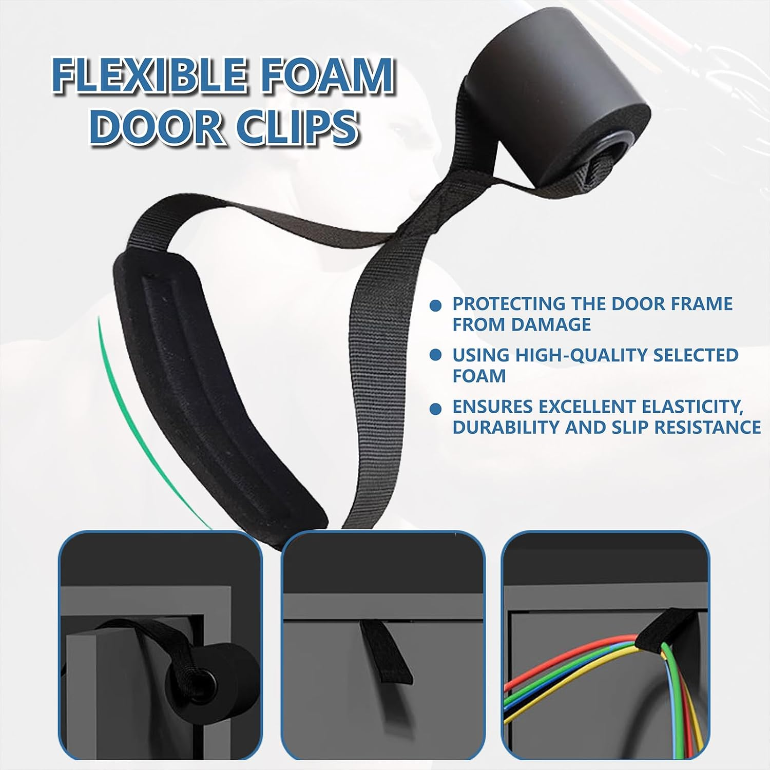 Clearnest Unbreakable Resistance Bands Set 14 Pieces 10-200LBS TPE - Home Workouts Travel Fitness Office Exercise Professional Strength Training for Men Women with Handles image number 2