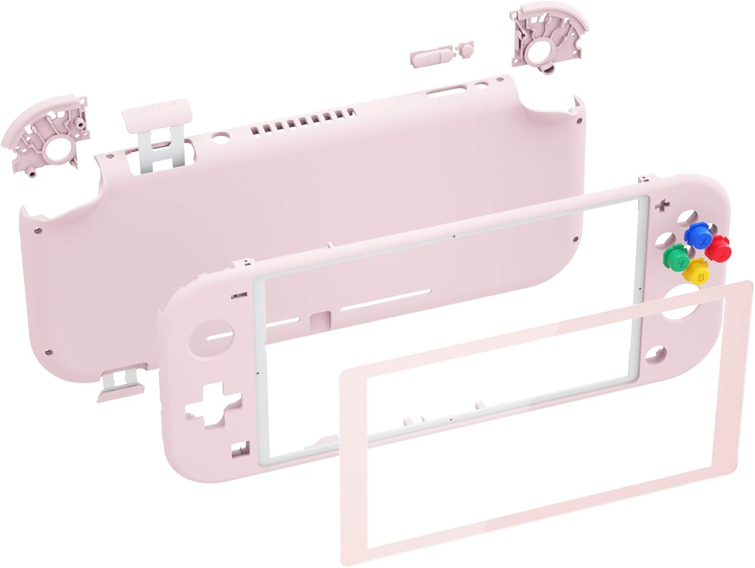 Extremerate Cherry Blossoms Pink DIY Replacement Shell for Nintendo Switch Lite, NSL Handheld Controller Housing with Screen Protector, Custom Cover for Nintendo Switch Lite [Console NOT Included] image number 2