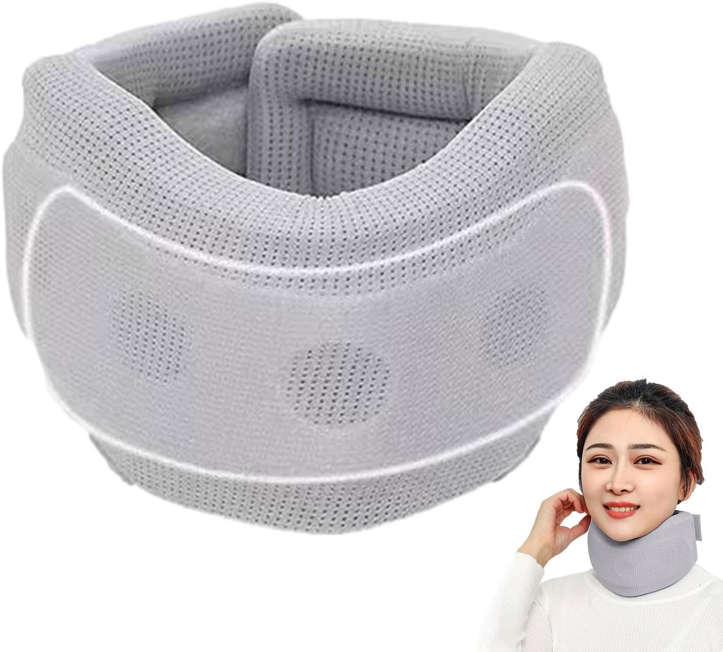 Soft Cervical Neck Support - Cervicorrect Neck Brace with Soft Foam Wraps and Elastic Supports | Soft Neck Support Relieves Pressure in the Spine, Approx image number 1