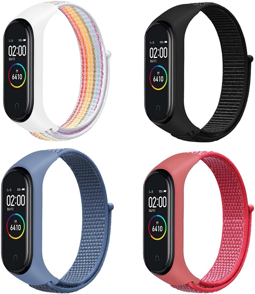 Blue Wrist Watchband for Xiaomi Mi Band 6/5/4/3 Watch Nylon Band Strap Replacement AU