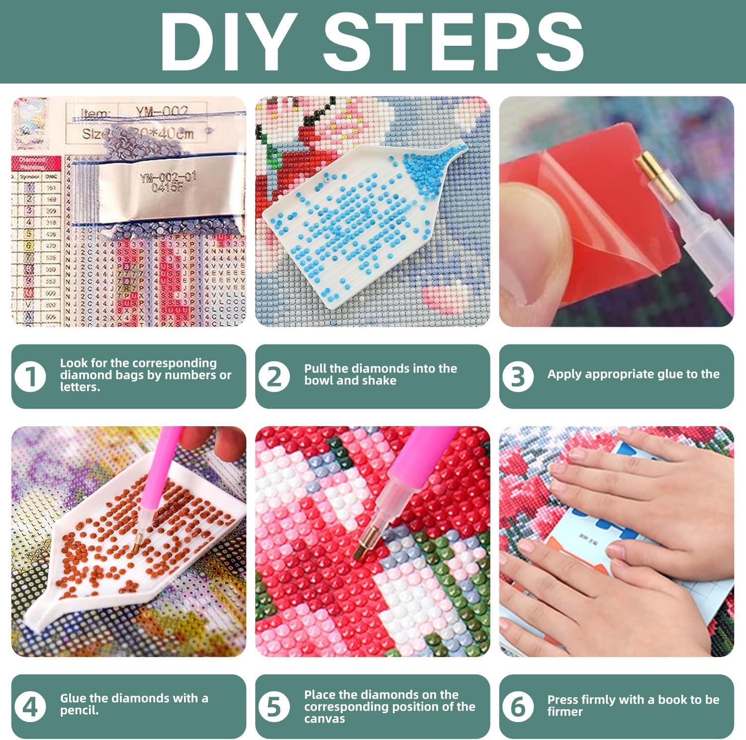 Diamond Painting Kits for Adults, Girls 5D DIY Diamond Art Kits Full Drill Diamond Dots for Gift Wall Decor and Relaxation Gem Arts 12X16 Inch