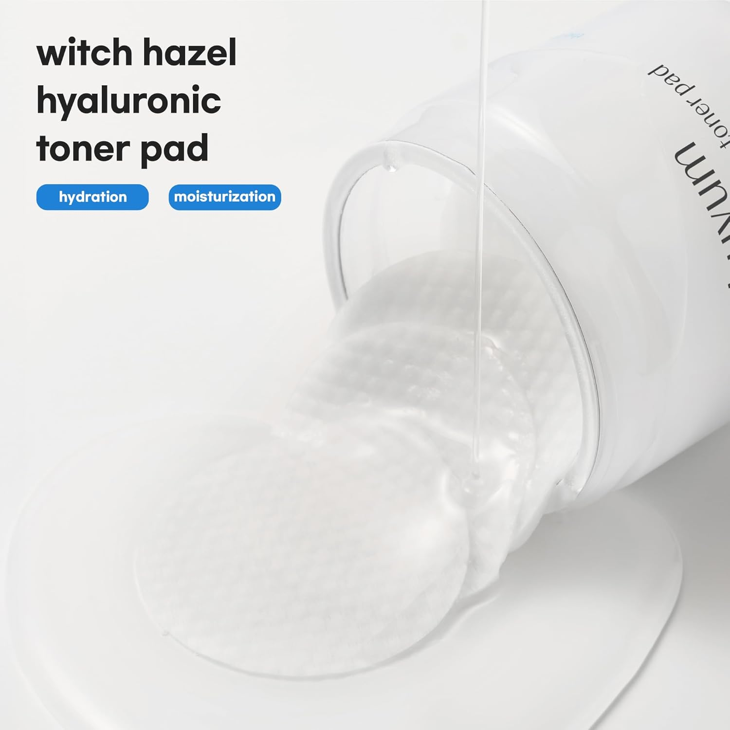 Luvum Witch Hazel Hyaluronic Toner Pad, Witch Hazel, Hyaluronic Acid, Ph 5.5, 60 Pads image number 3