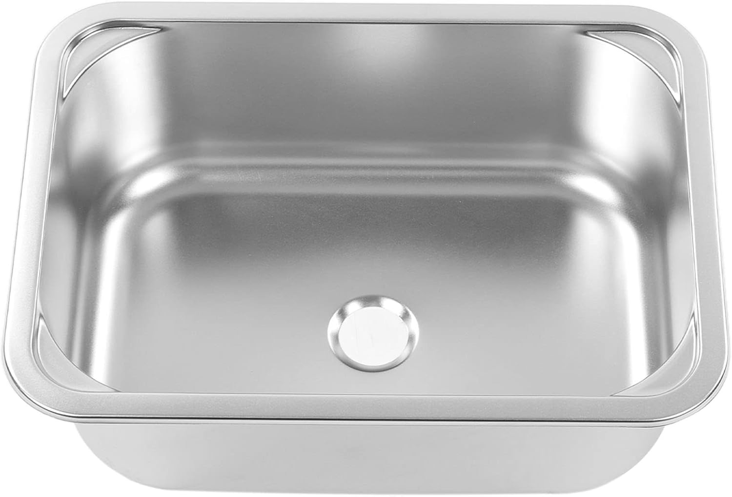 Ferken 304 Stainless Steel Square RV Sink, 345X245X136Mm, Undermount, Modern Style, Brushed Finish, Rear Drain, Space Saving, Large Capacity, Ideal for Rvs, Campervans, Yachts, Boats, Kitchen image number 1
