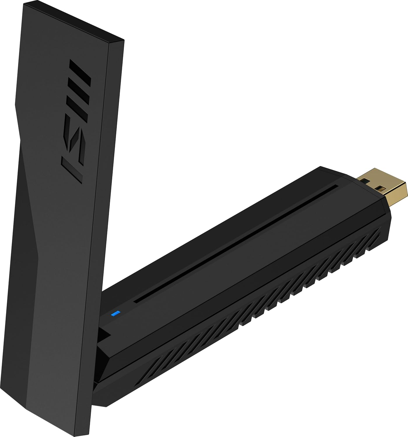 MSI BE6500 USB Wifi 7 Tri-Band Adapter - WLAN up to 6.5Gb/Ss (6Ghz, 5Ghz, 2.4Ghz), USB Type-A 3.2 Gen 1, MLO, Adjustable Antenna, Beamforming, WPA3 - Includes Wired Support image number 2