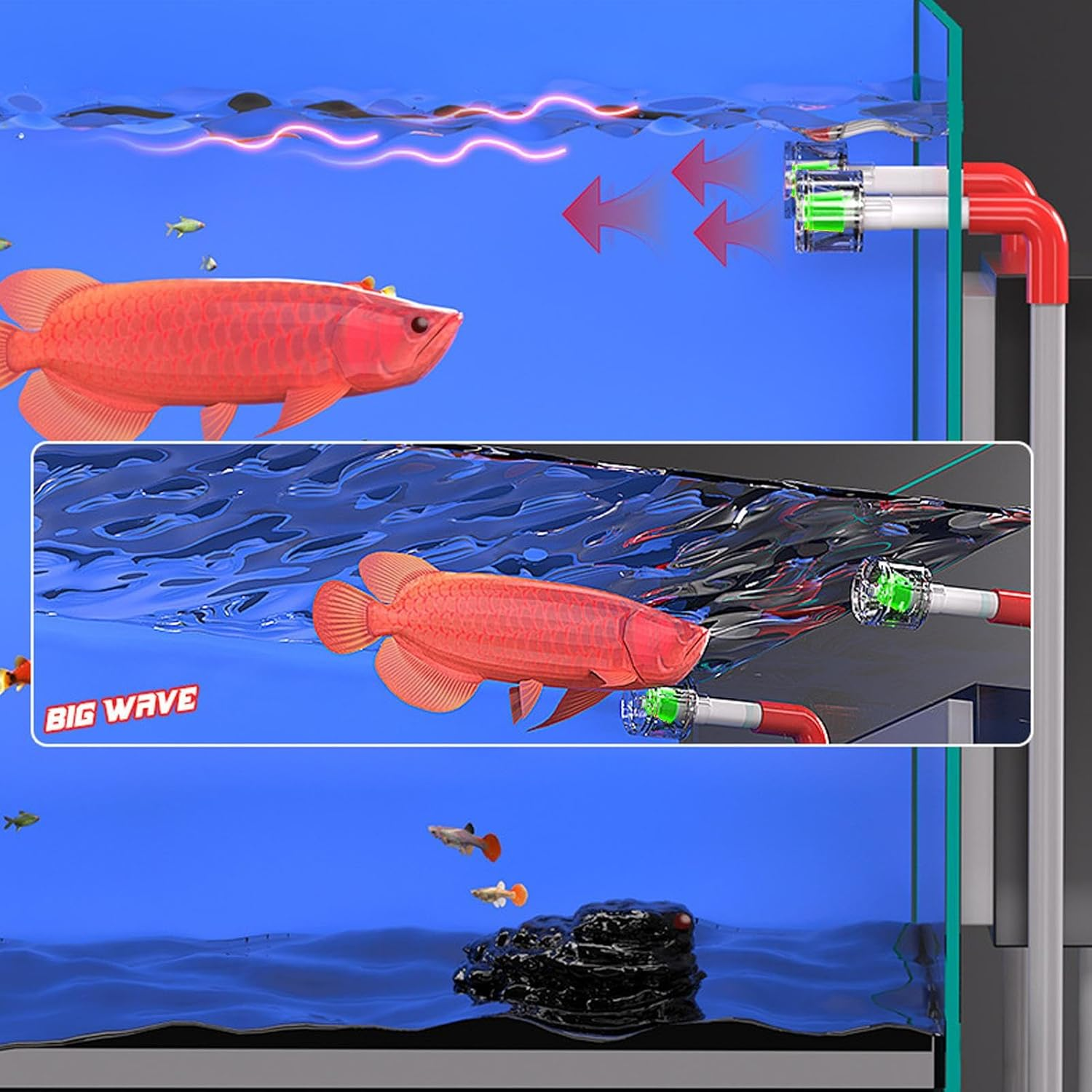 Power Heads for Aquarium | Glow Regulator - Aquarium Circulating Pump - for Fish Tank Pond Saltwater Pool Bird Bath Change