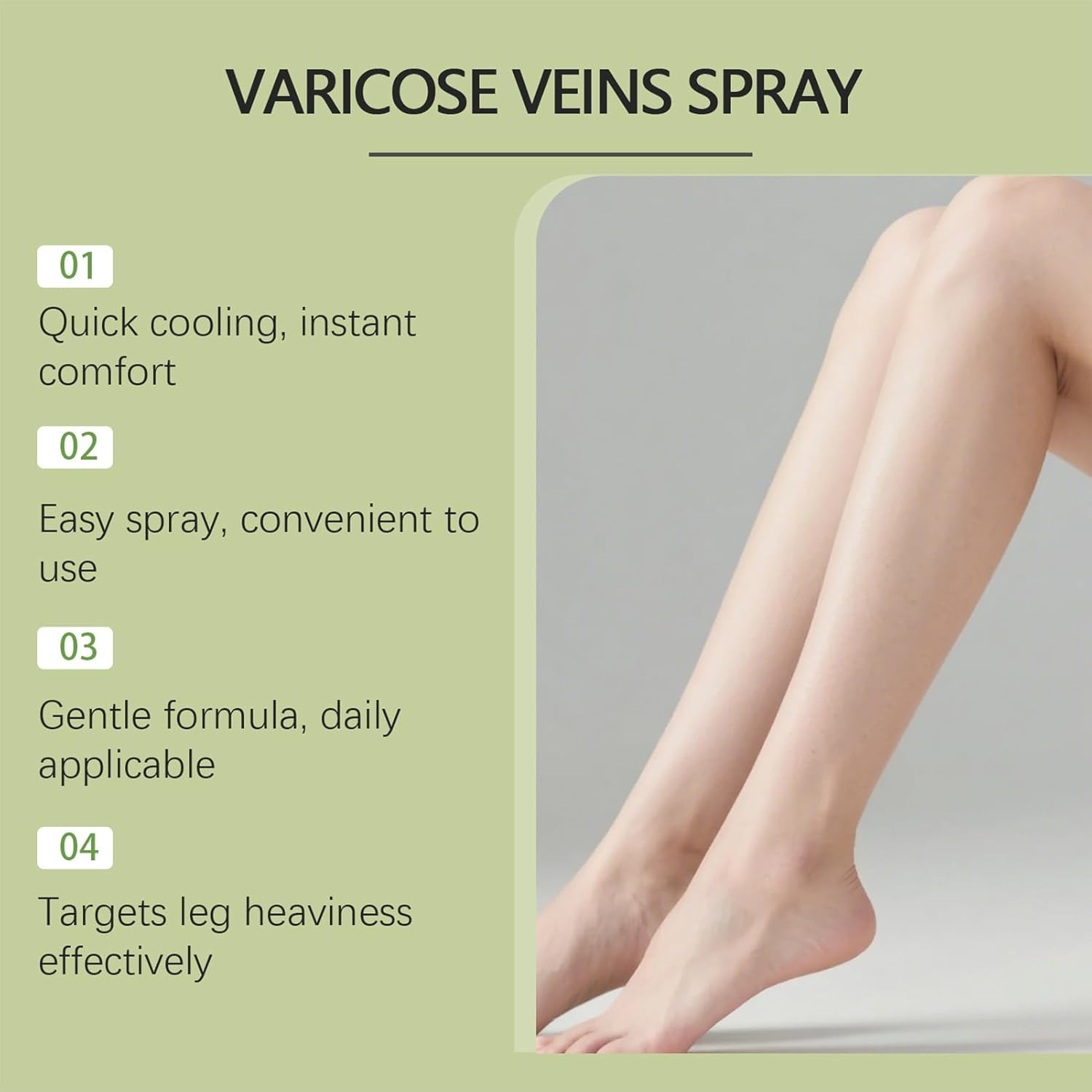 Wjnflqn Leg Massage Spray, 30Ml Long-Lasting Nourishing, Hydrating Leg Massage Spray for Traveling, for Men Boys Girls Youth Teens Husband Son Daughter Family Friends image number 5