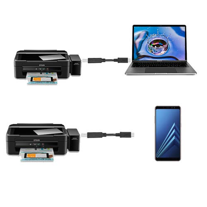 TYPE C USB C to Printer Cable USB 2.0 to USB TYPE B Cable,Android Phone Pc to Printer Cable Printer,Scanner,Electronic Midi Piano,Electronic Drum,Digital Piano (For Smart Phone Laptop Tablet Need Support OTG ) and External Hard Drive Disk image number 3