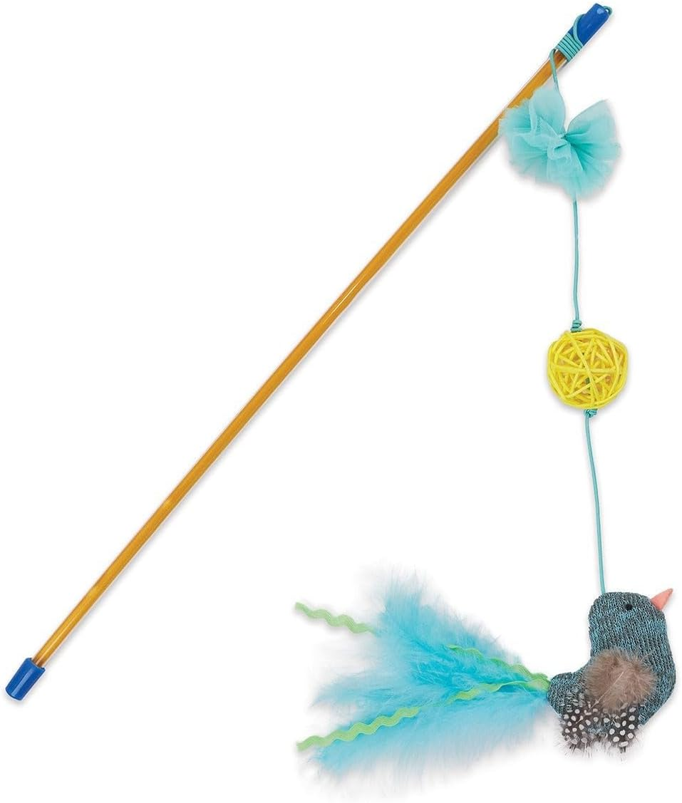 Kazoo Bluebird Wand Cat Toy image number 1