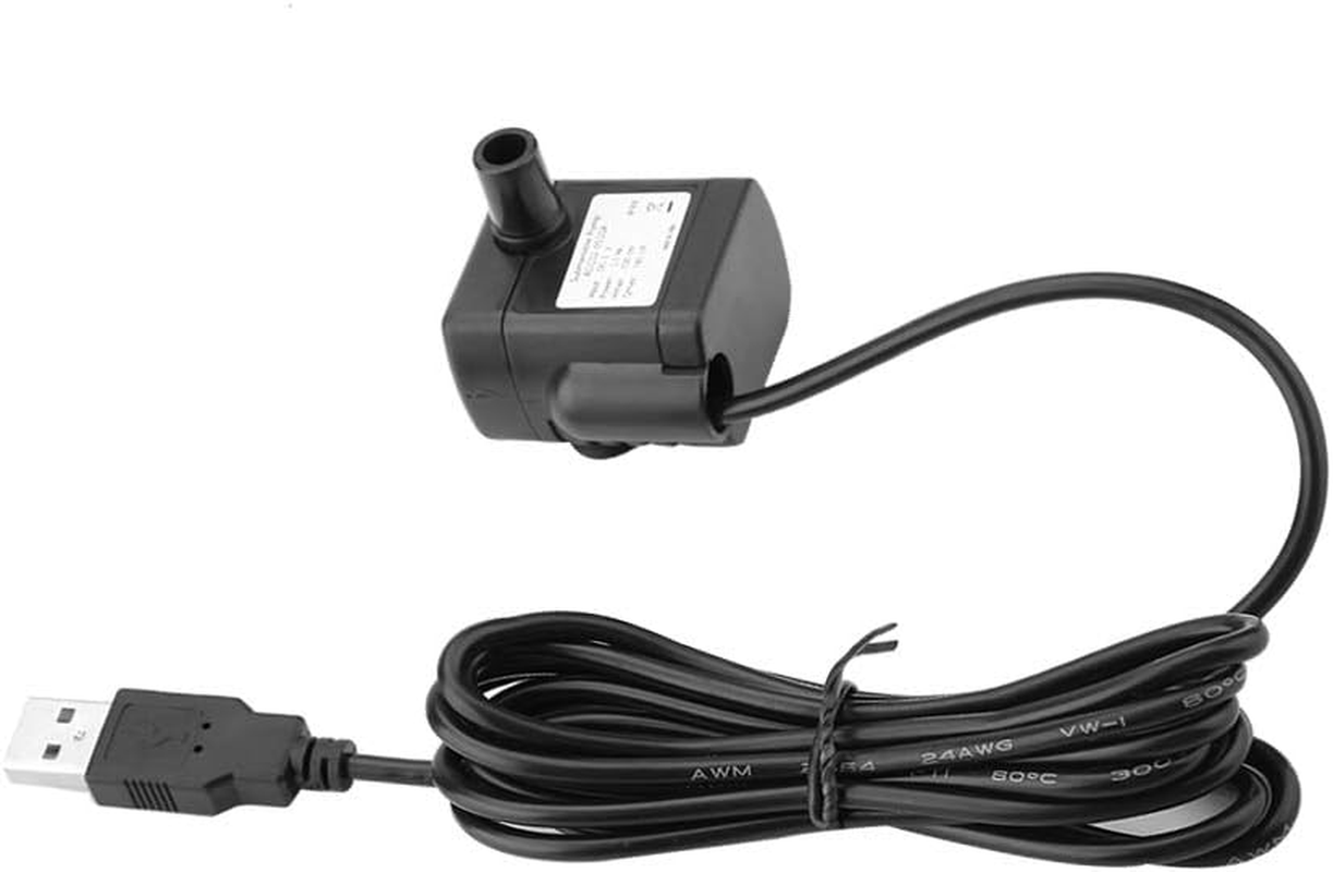 Aquarium Water Pumps, USB Water Pump 5V Small Brushless Pump Aquarium Fish Tank Fountain Pump Water Circulation Electric Pump Submersible Pump for Fish Tank Pet