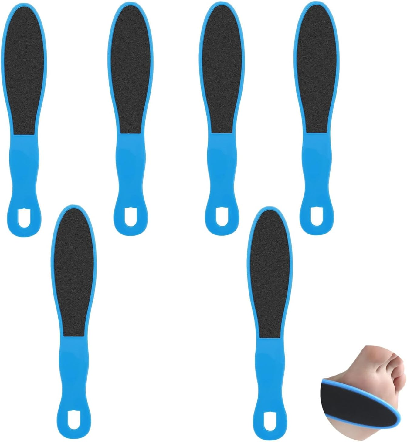 Bessy Shop Double-Sided Corneal File,6 Pcs Foot Files Sided Foot File Foot File for Cornea Removal Foot Rasp Manicure File Callus Hard Skin Remover for Wet and Dry Cracked Feet image number 2