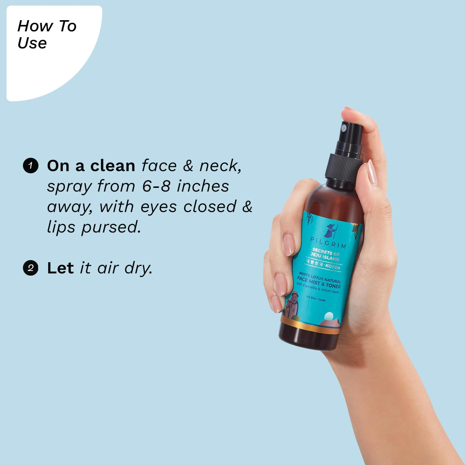 Pilgrim White Lotus Natural Face Mist & Toner 100 Ml image number 2