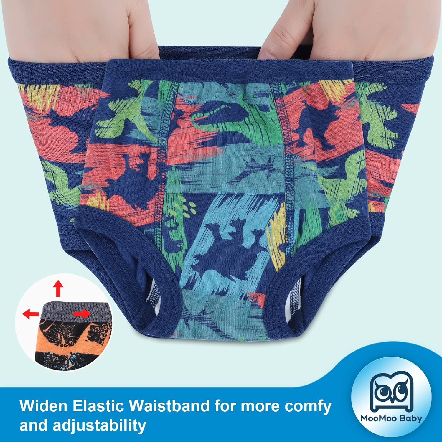 Moomoo Baby Potty Training Pants 4 Packs Absorbent Training Pants for Boys and Girls 5T image number 2