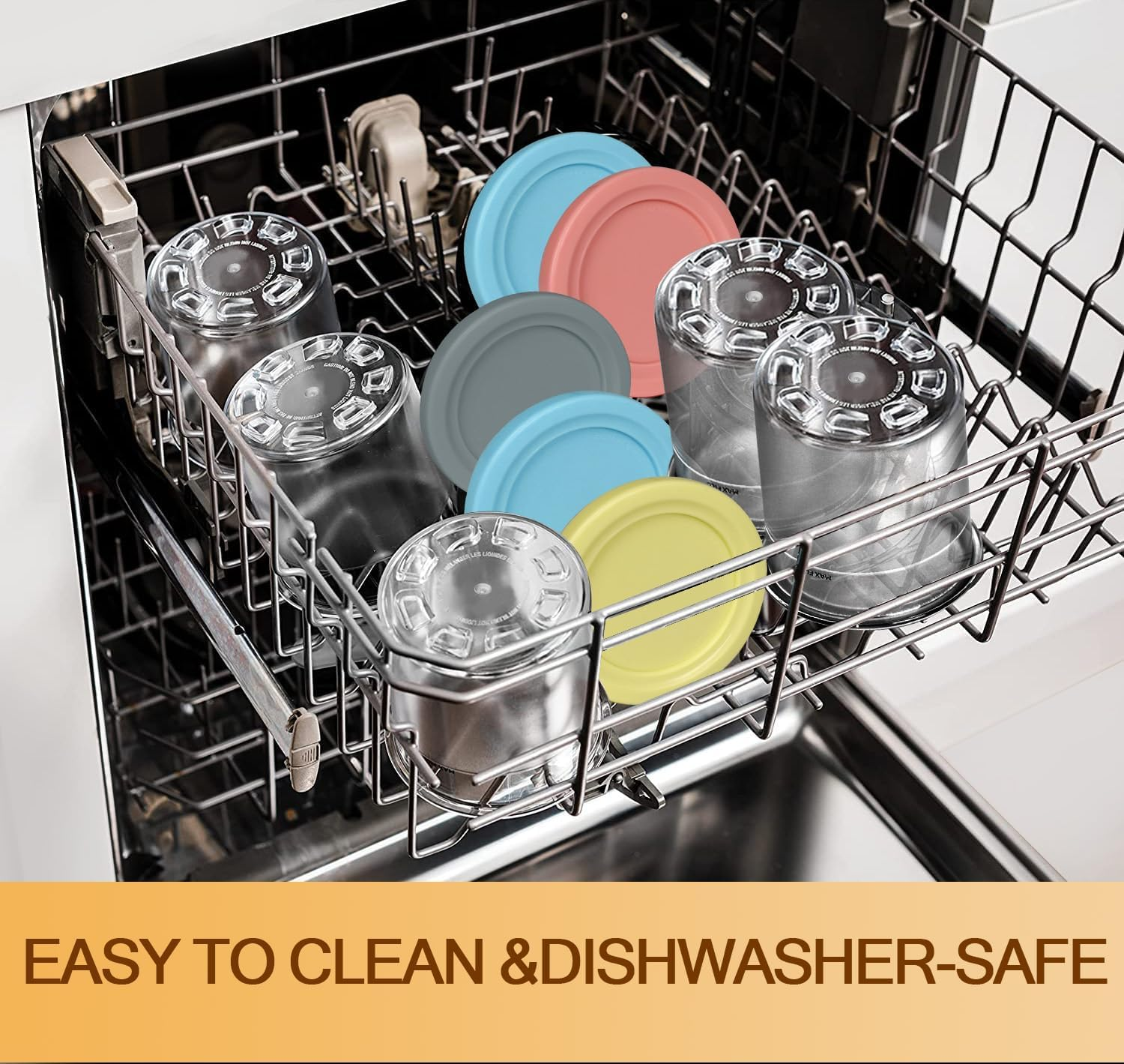 4 Pack Ice Cream Pint Containers, Replacement for Ninja Creami Pints and Lids 16Oz, Compatible with NC299AMZ & Nc300S Series Creami Ice Cream Makers, BPA Free, Dishwasher Safe image number 6