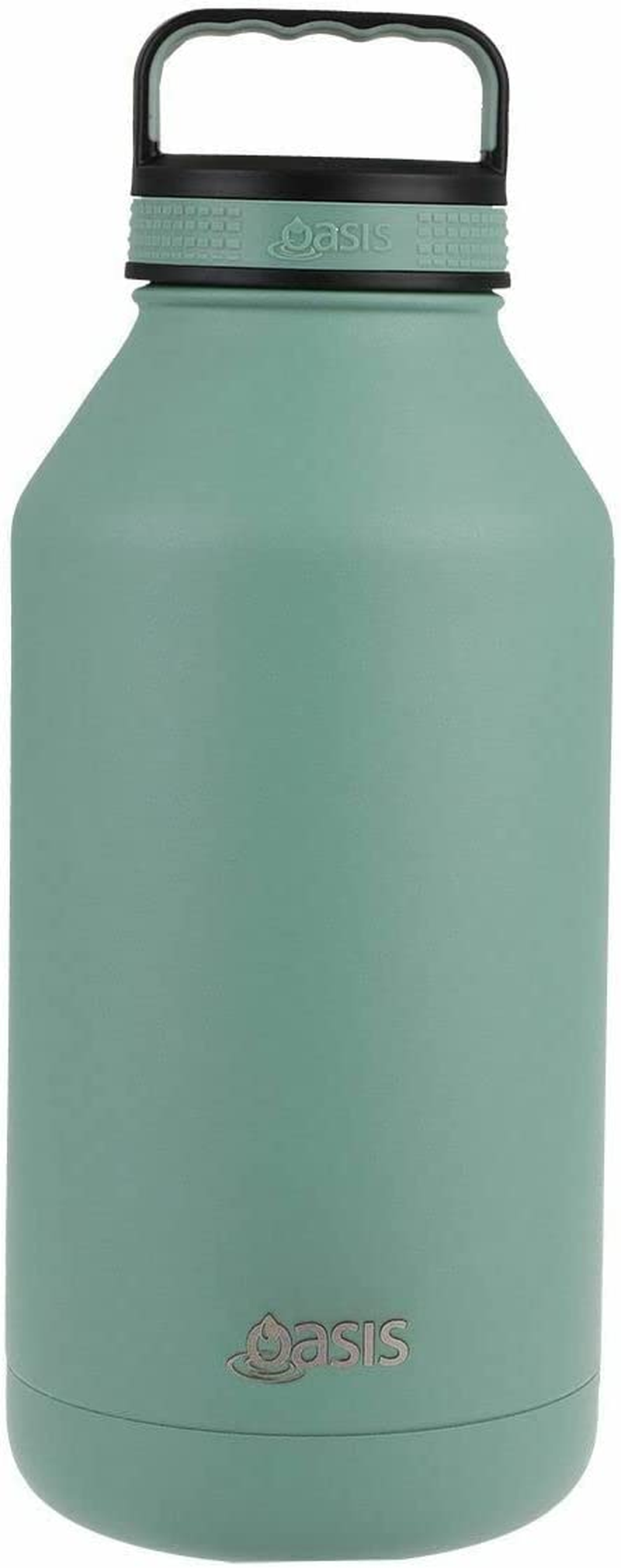 Oasis Stainless Steel Double Wall Insulated Titan Bottle 1.9L - Sage Green image number 4