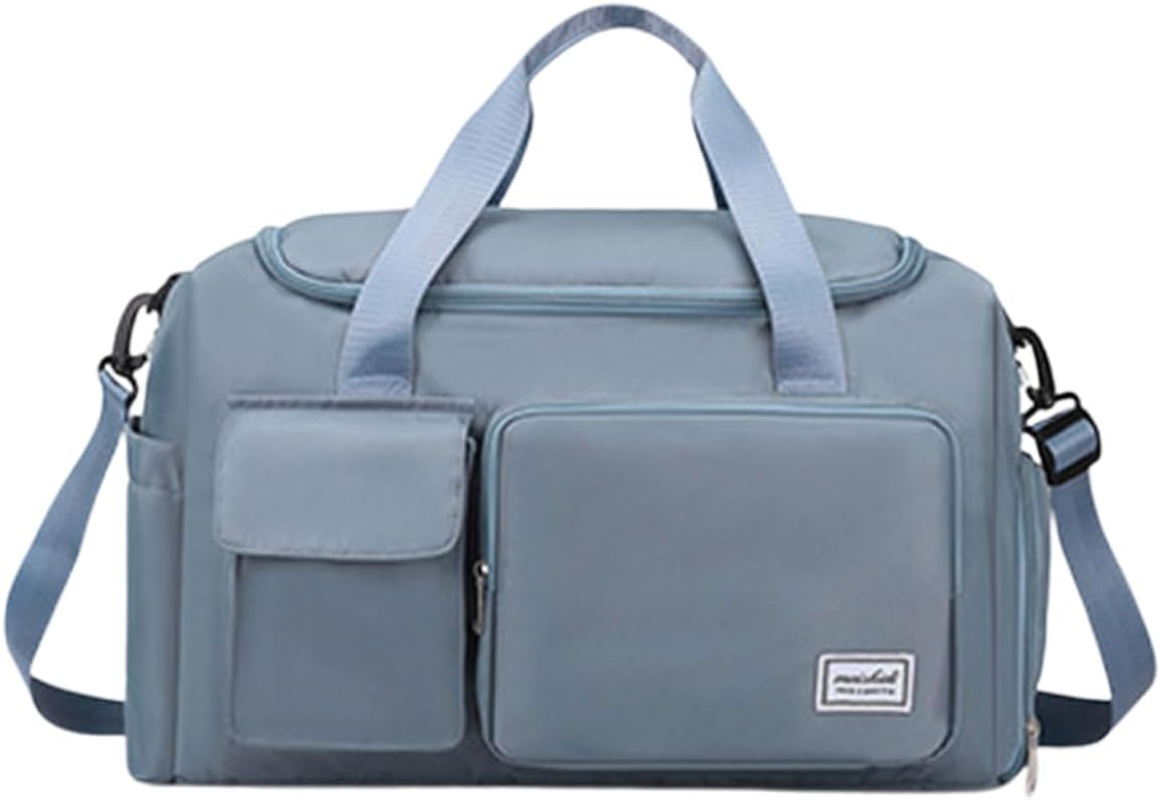 AIMALL Portable Waterproof Travel Duffle Bag - Multi-Pocket Carry-On Luggage with Shoulder Strap, Ideal for Gym, Sports, and Weekend Trips