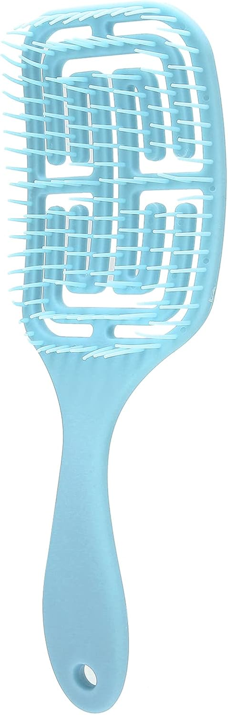 Detangling Hair Brush Styling Comb for Curly Hair and Scalp Massage (BLUE) image number 5