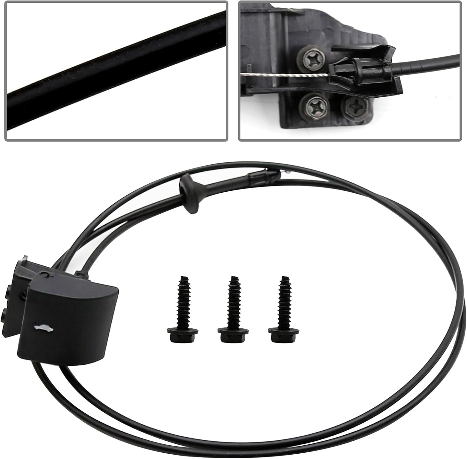 55394495AB Hood Latch Release Cable 023198 Replacement for Jeep Grand Cherokee, Commander XK Front Hood Release Cable with Handle image number 6