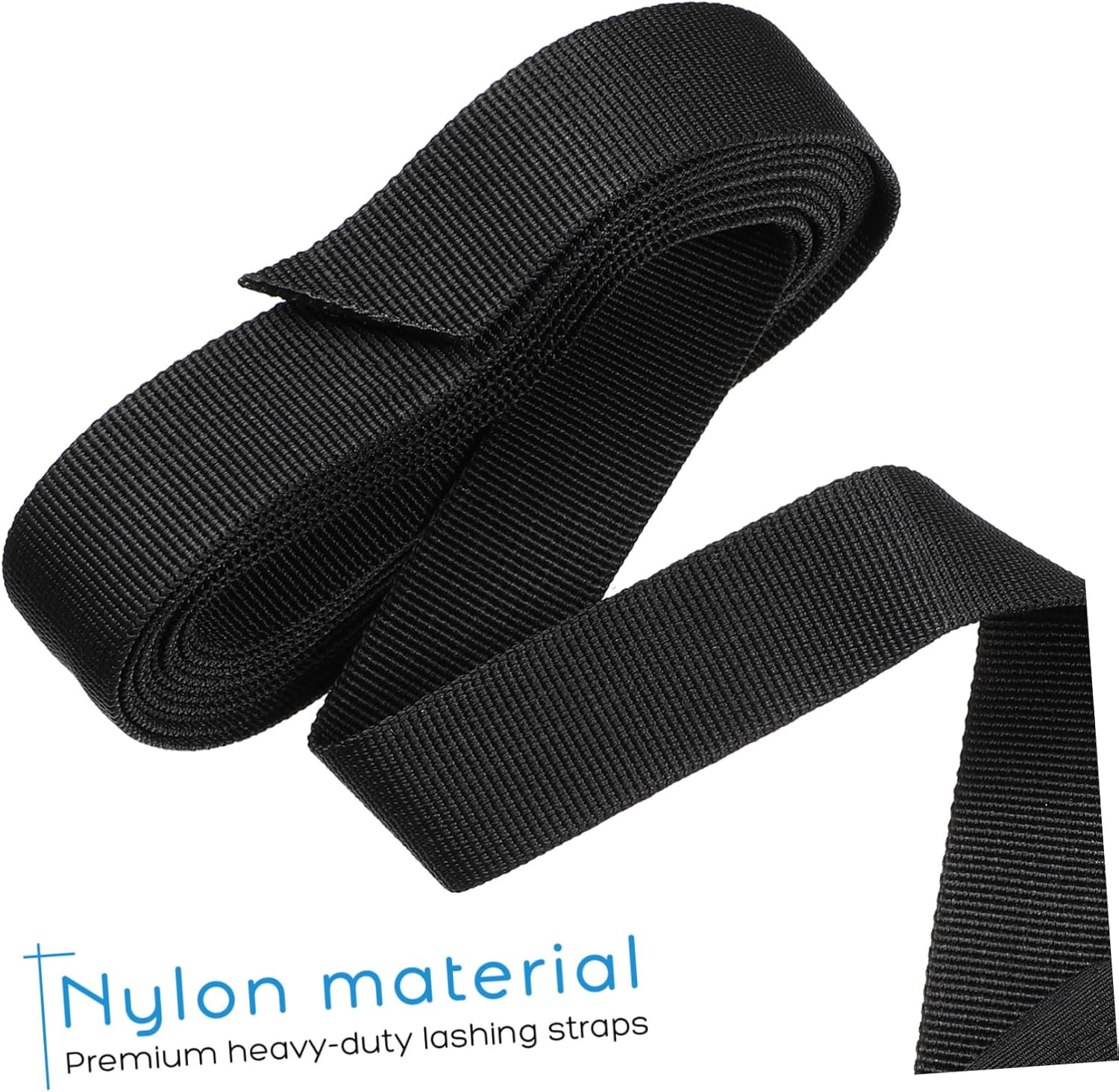 WHAMVOX 6 Pcs Nylon Webbing Packing Straps 25Mm X 3M with White Zinc Buckles, Adjustable Cargo Tie Straps for Luggage, Travel Gear, and Industrial Securing Applications image number 6