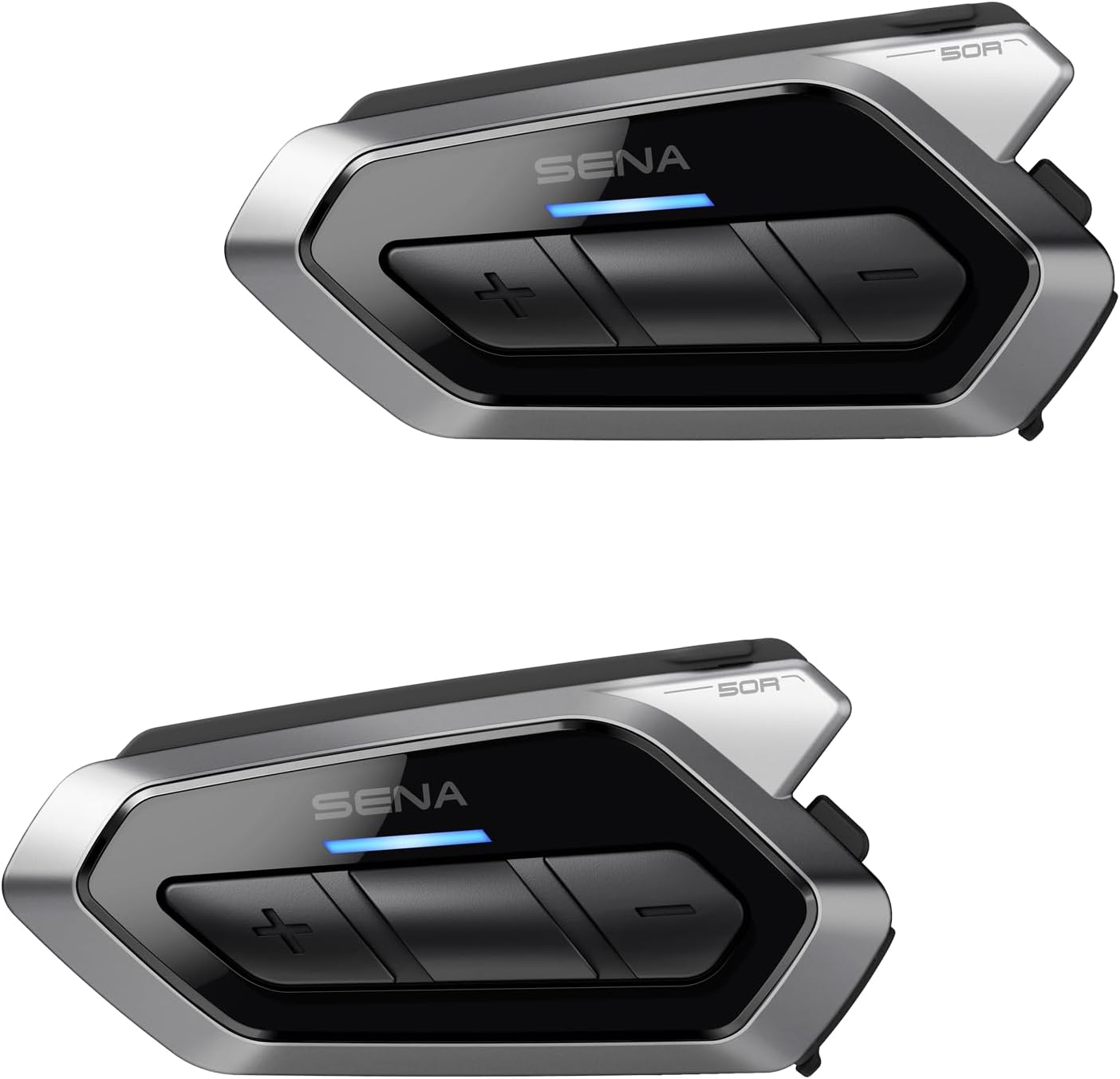 Sena 50R 3-Button Motorcycle Bluetooth Headset W/Sound by Harman Kardon Integrated Mesh Intercom System Premium Microphone & Speakers, Dual Pack image number 4